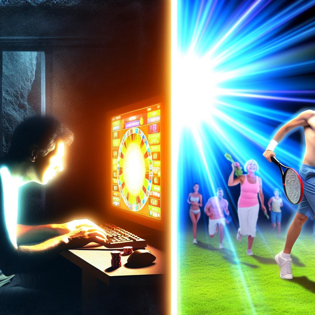 Encouraging physical activity to offset gaming habits